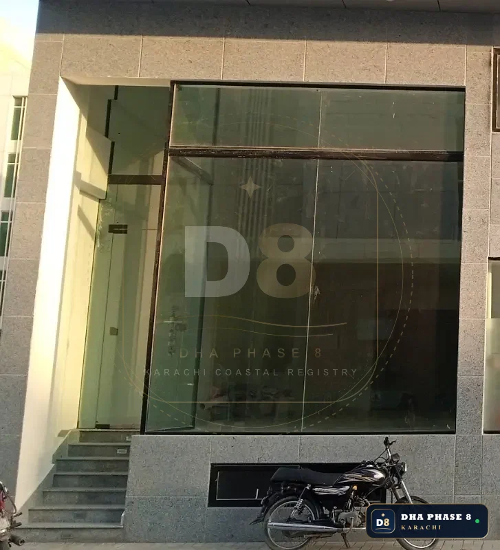 89 Sq Yd Retail Showroom / Shop for Sale in Phase 8 | Full Basement