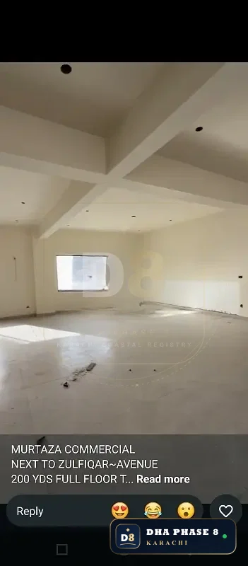 9 Marla Office Floor for Sale in Phase 8 | Brand New