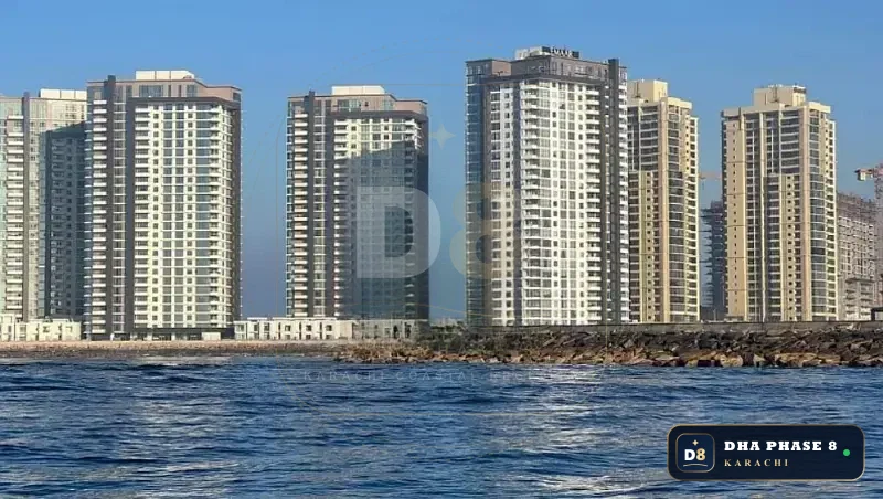 8 Marla 2 Bed Apartment in Emaar Crescent Bay (The Views) | Direct Sea View
