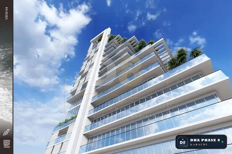 5 Marla 1 Bed Apartment in Phase 8 | Direct Sea View