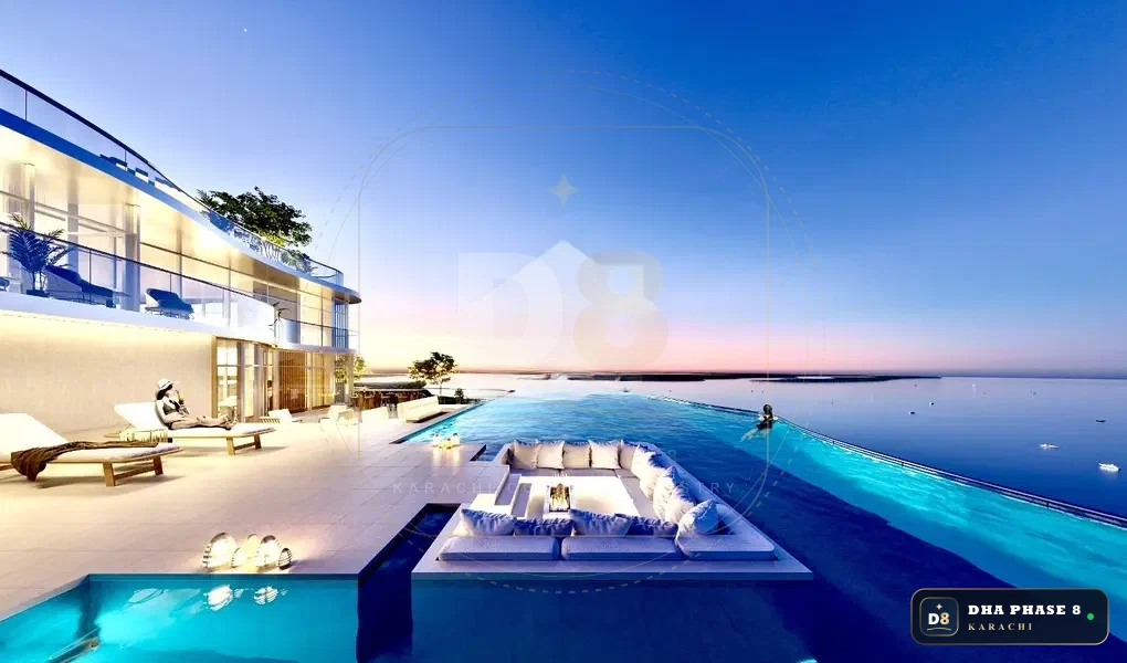 1,400 Sq Ft 2 Bed Apartment in HMR Waterfront | Direct Sea View