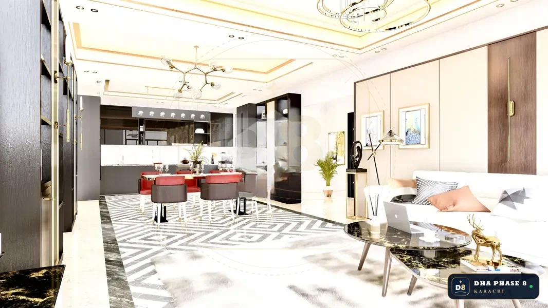1,000 Sq Ft 1 Bed Apartment in HMR Waterfront | Direct Sea View