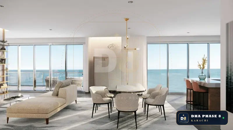1,225 Sq Ft 1 Bed Apartment in Emaar Crescent Bay (Panorama) | Direct Sea View