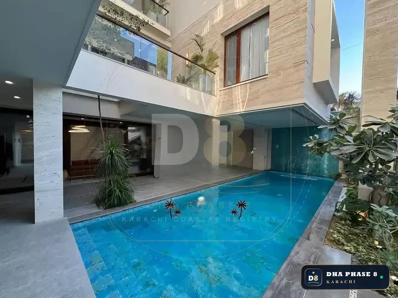 1,000 Sq Yd 7 Bed Designer Villa in Phase 8 | Basement, Pool & Cinema