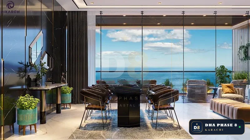 1,945 Sq Ft 2 Bed Apartment in HMR Waterfront | Direct Sea View
