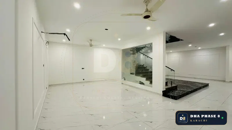 1,000 Sq Yd 6 Bed Designer Villa in Zone A | Brand New