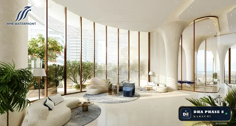 964 Sq Ft 1 Bed Apartment in HMR Waterfront | Private Plunge Pool