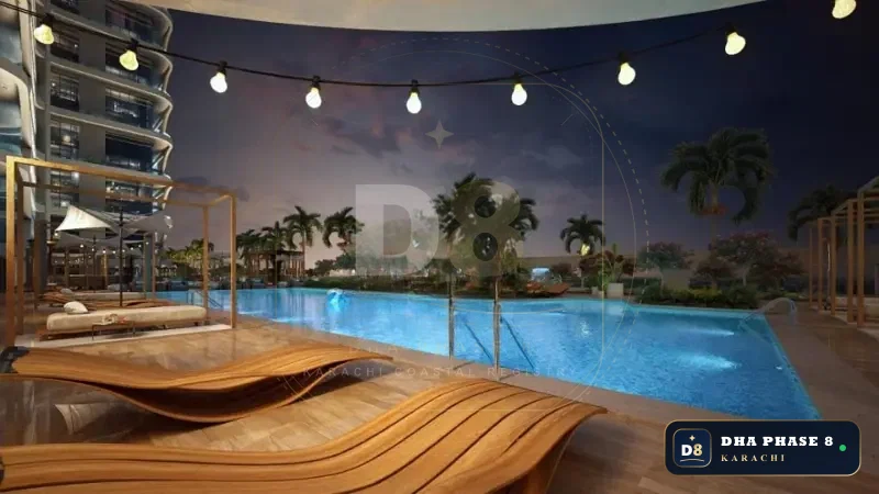 862 Sq Ft 1 Bed Apartment in HMR Waterfront | Direct Sea View
