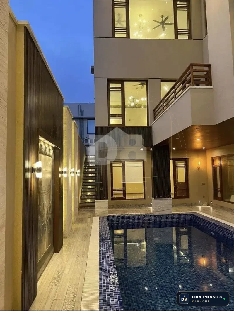 1,000 Sq Yd 6 Bed Designer Villa in Phase 8 | Basement, Pool & Cinema
