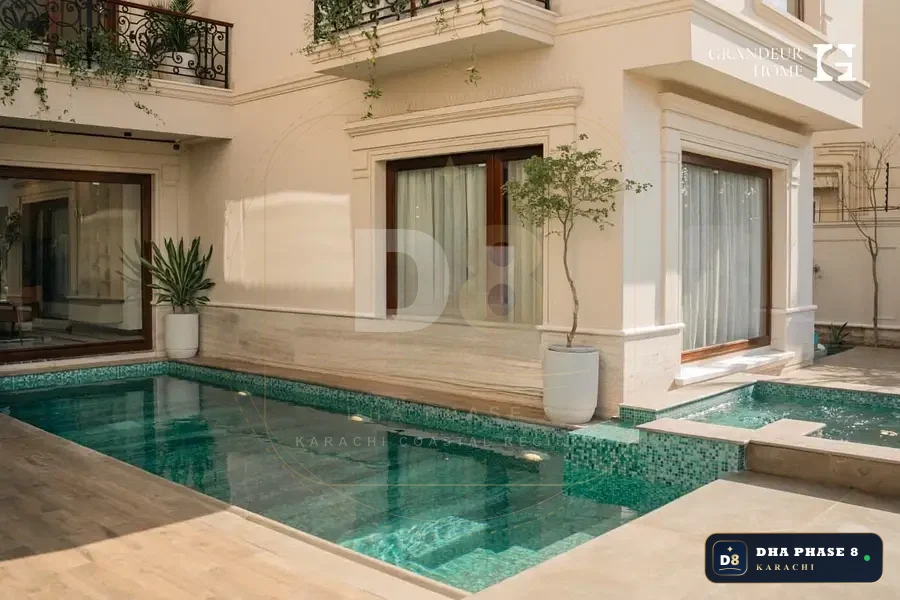 1,000 Sq Yd 6 Bed Designer Villa in Zone A | Basement, Pool & Cinema