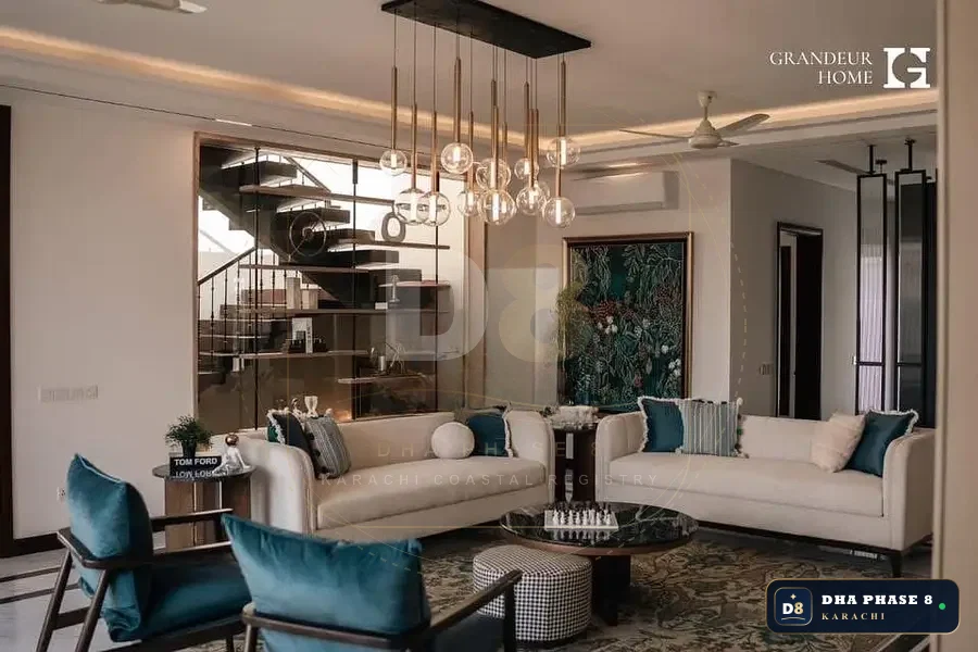 1,000 Sq Yd 6 Bed Designer Villa in Phase 8 | Basement, Pool & Cinema