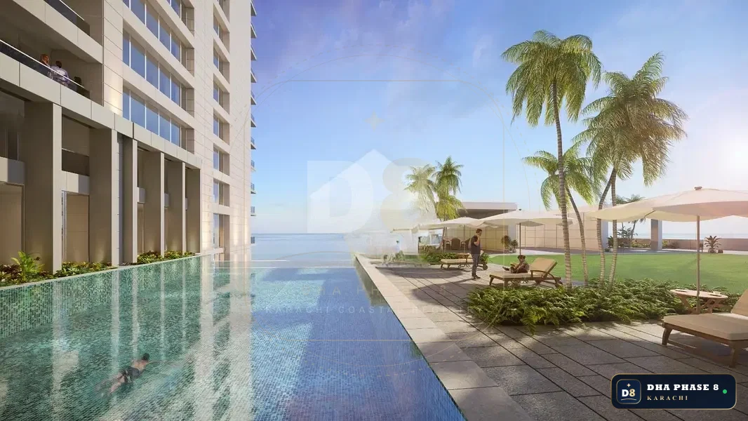 1,634 Sq Ft 2 Bed Apartment in Emaar Crescent Bay (Reef Towers) | Direct Sea View