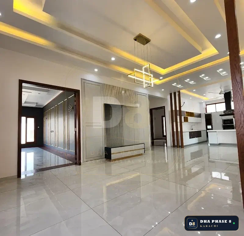 500 Sq Yd 8 Bed Designer Villa in Zone A | Basement, Pool & Cinema