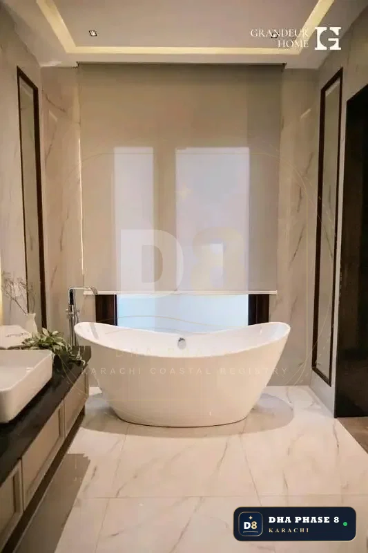 1,000 Sq Yd 6 Bed Designer Villa in Phase 8 | Basement, Pool & Cinema