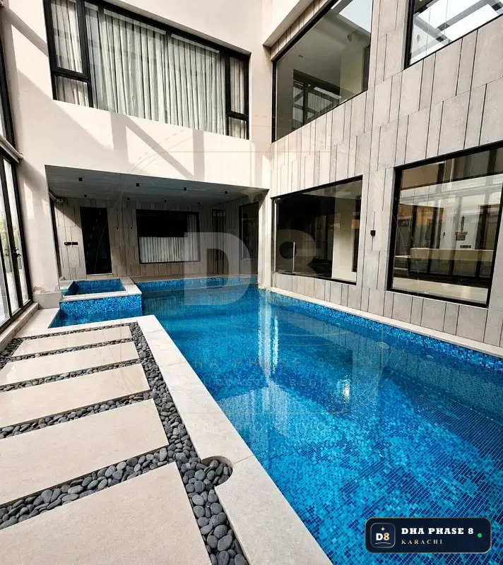 1,000 Sq Yd 7 Bed Designer Villa in Phase 8 | Basement, Pool & Cinema