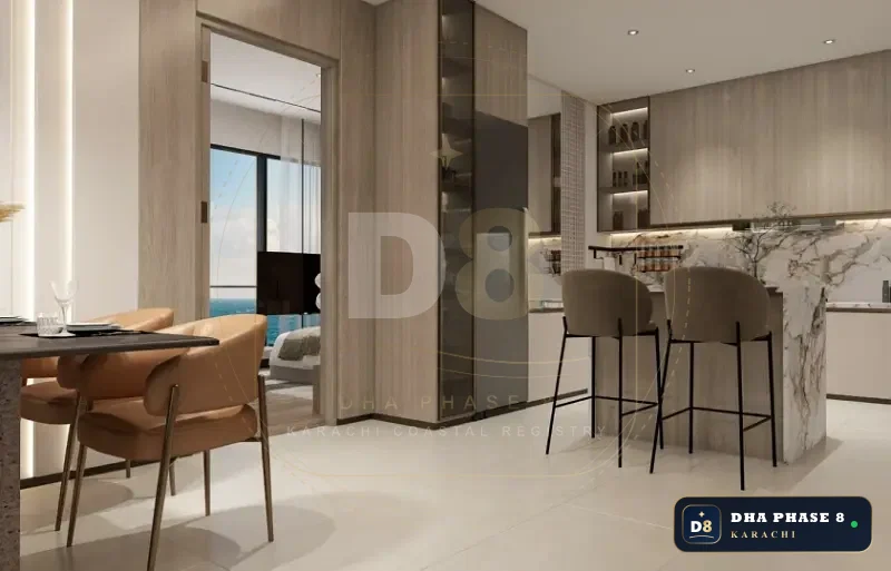 1,235 Sq Ft 2 Bed Apartment in HMR Waterfront | Private Plunge Pool