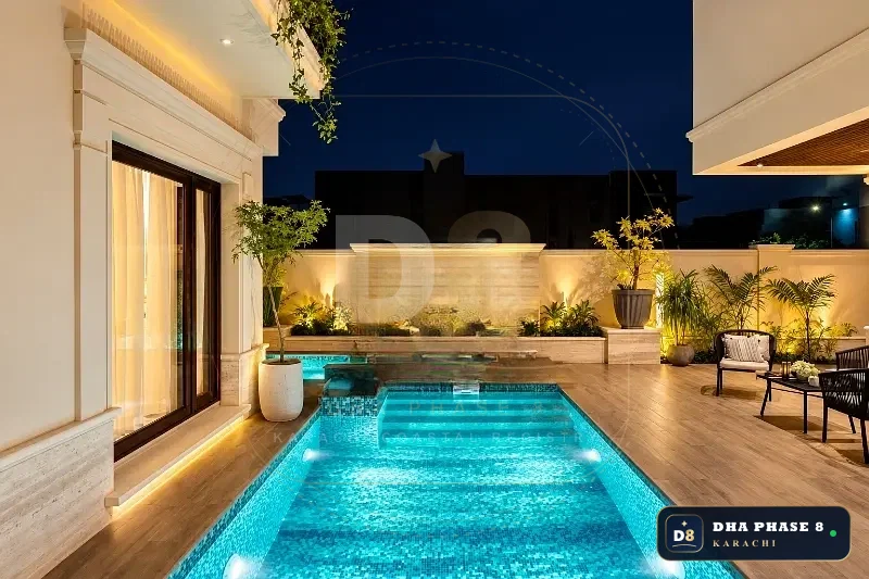 1,000 Sq Yd 6 Bed Designer Villa in Phase 8 | Basement, Pool & Cinema