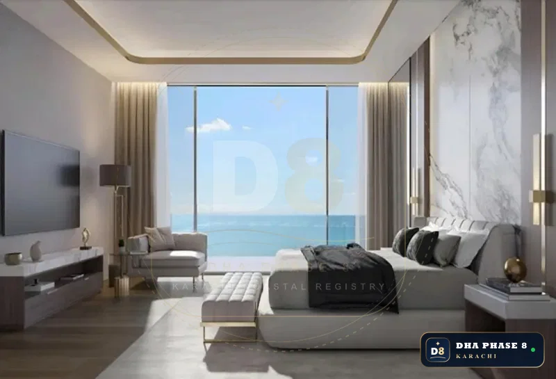 1,078 Sq Ft 2 Bed Apartment in HMR Waterfront | Direct Sea View
