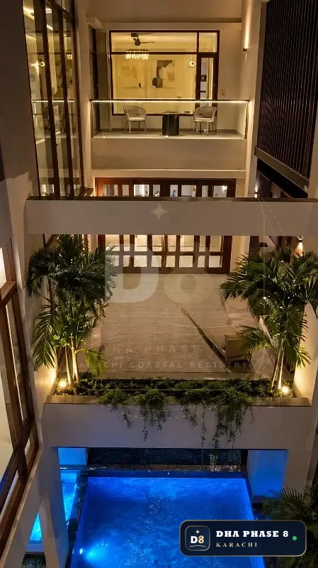 1,000 Sq Yd 6 Bed Designer Villa in Phase 8 | Basement, Pool & Cinema