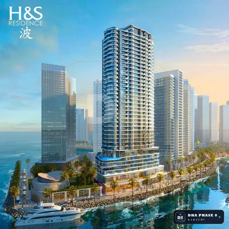 106 Sq Yd 1 Bed Designer Villa in HMR Waterfront | Direct Sea View