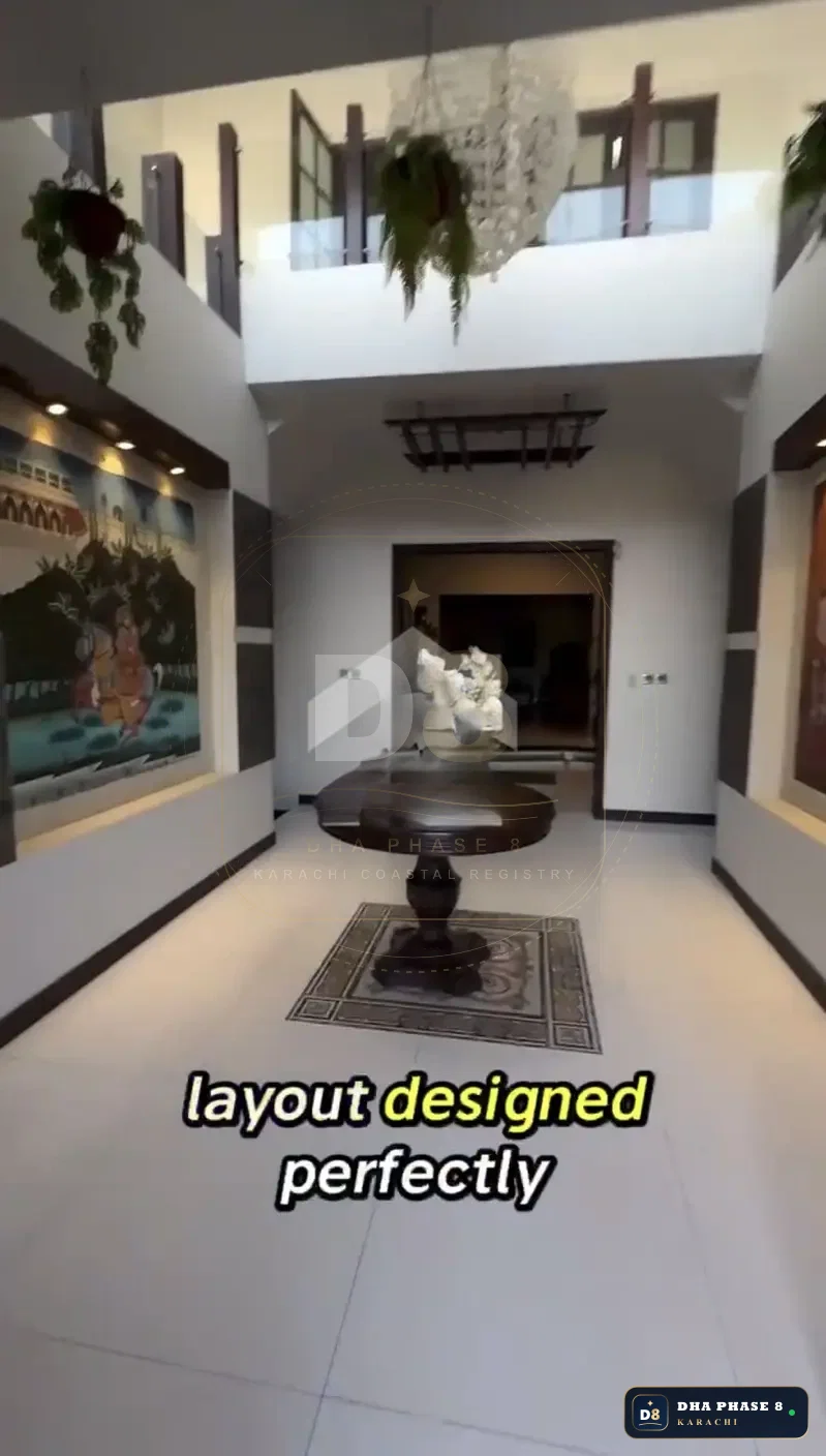 1,000 Sq Yd 8 Bed Designer Villa in Phase 8 | Full Basement