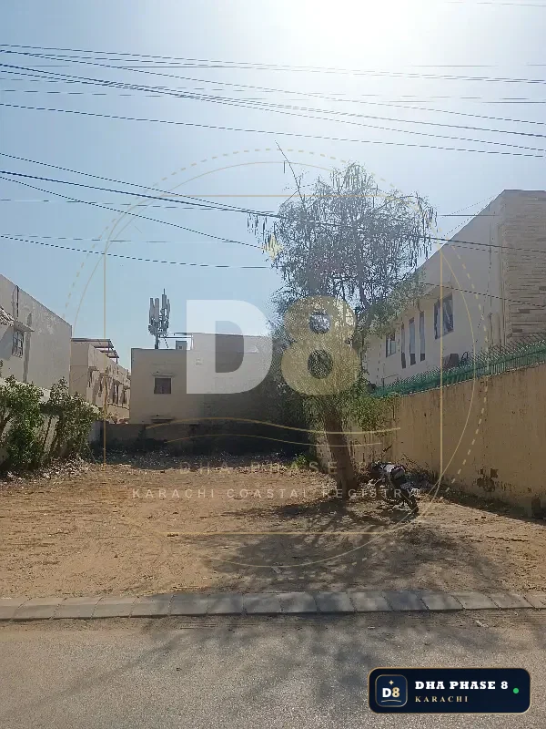 500 Sq Yd Residential Plot for Sale in Zone A, DHA Phase 8 | Corner Location