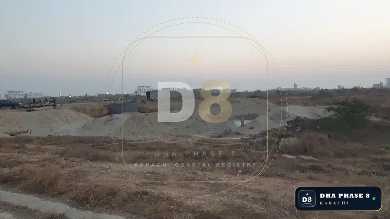 600 Sq Yd Residential Plot for Sale in Zone D, DHA Phase 8 | West Open
