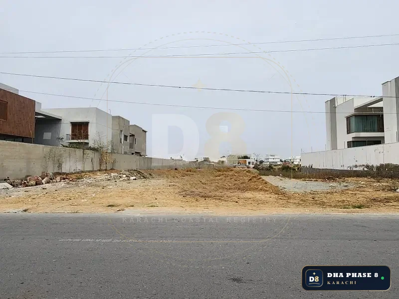 500 Sq Yd Residential Plot for Sale in Zone B, DHA Phase 8 | West Open