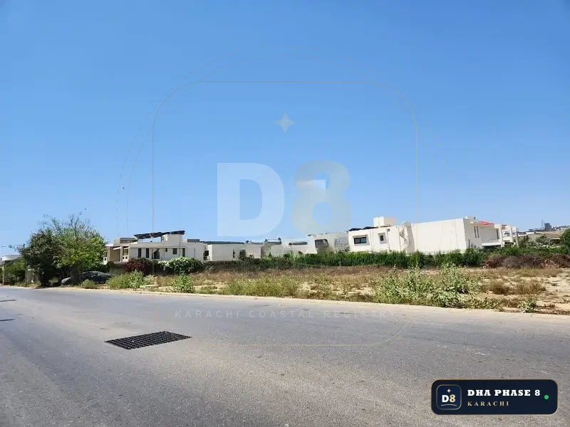 1,000 Sq Yd Residential Plot for Sale in Zone C, DHA Phase 8 | West Open