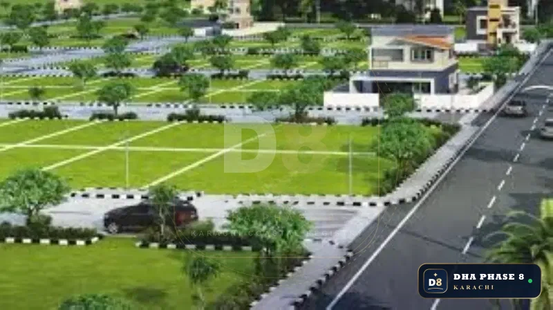 2,000 Sq Yd Residential Plot for Sale in Phase 8, DHA Phase 8 | Corner Location