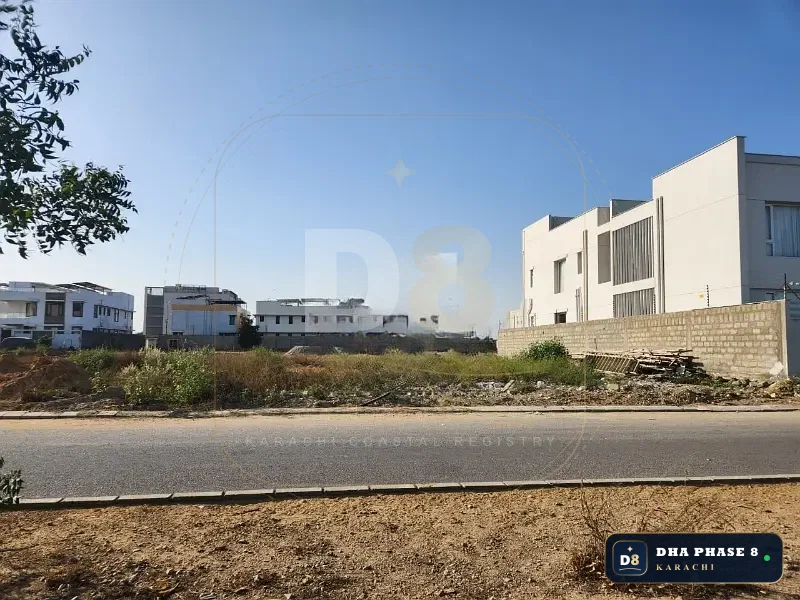 500 Sq Yd Residential Plot for Sale in Zone B, DHA Phase 8 | West Open