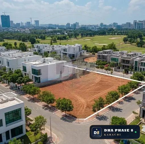 500 Sq Yd Residential Plot for Sale in Zone E, DHA Phase 8 | Corner Location