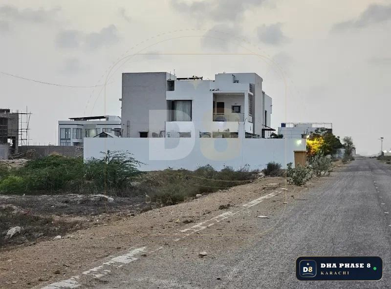 1,000 Sq Yd Residential Plot for Sale in Zone A, DHA Phase 8 | West Open
