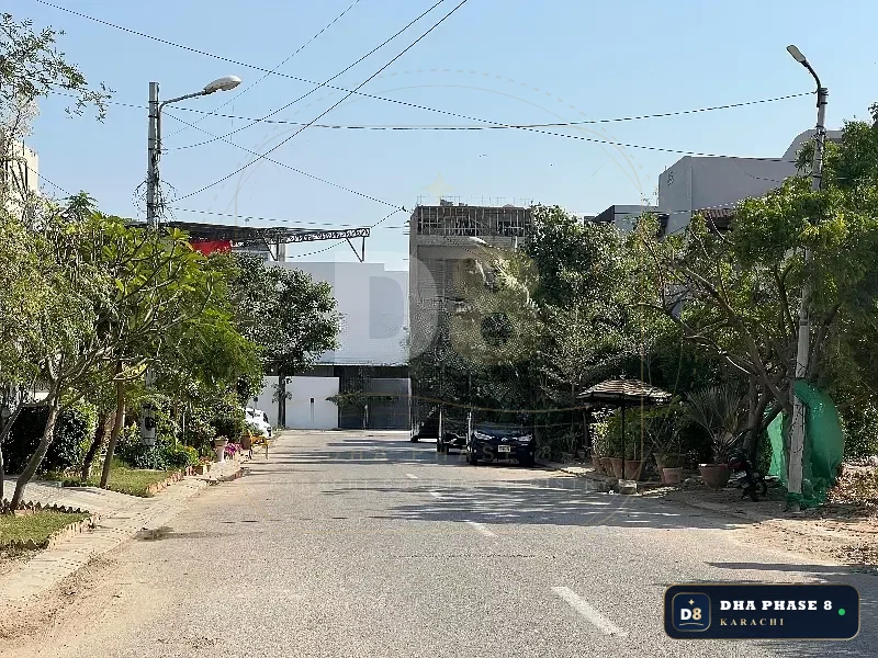 500 Sq Yd Residential Plot for Sale in Zone A, DHA Phase 8 | West Open