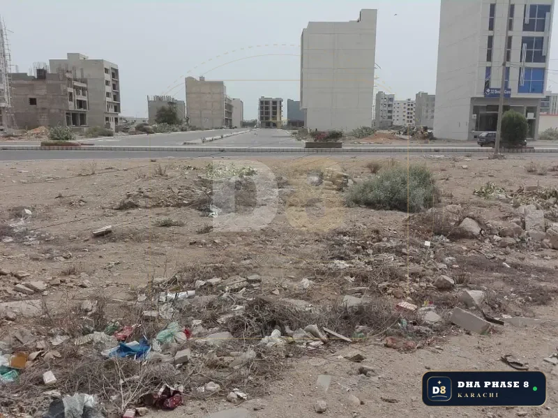 500 Sq Yd Residential Plot for Sale in Zone A, DHA Phase 8 | West Open