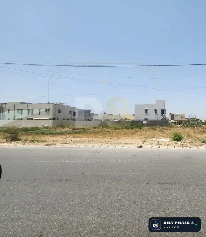 500 Sq Yd Residential Plot for Sale in Zone E, DHA Phase 8 | West Open