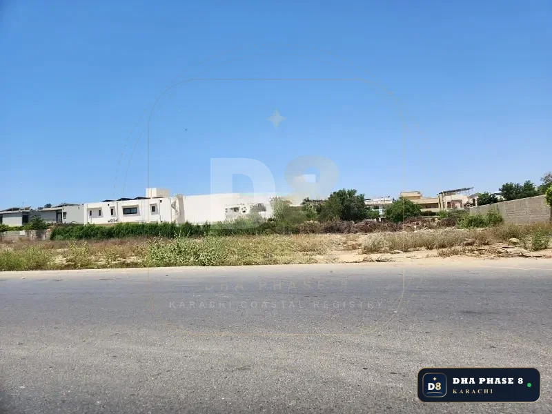 500 Sq Yd Residential Plot for Sale in Zone D, DHA Phase 8 | Corner Location