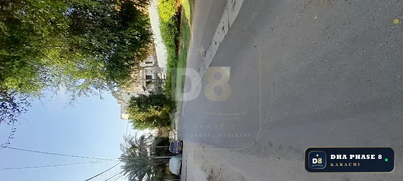 1,000 Sq Yd Residential Plot for Sale in Zone B, DHA Phase 8 | West Open