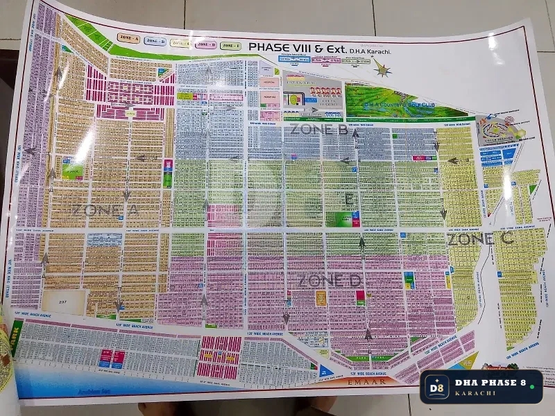500 Sq Yd Residential Plot for Sale in Zone E, DHA Phase 8