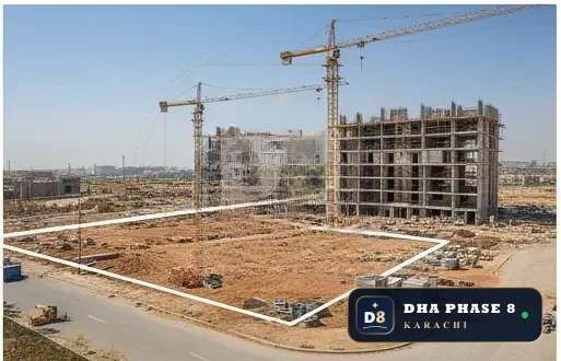 1,000 Sq Yd Residential Plot for Sale in Zone A, DHA Phase 8
