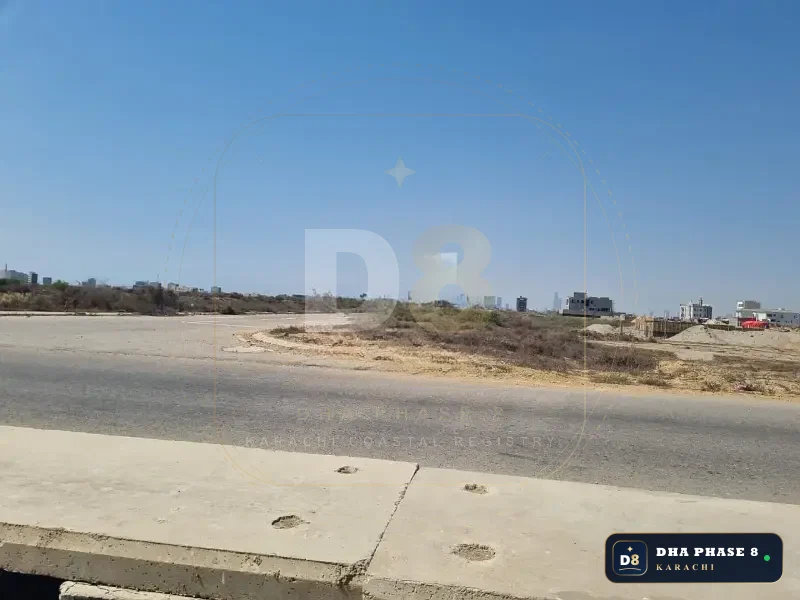 1,000 Sq Yd Residential Plot for Sale in Zone A, DHA Phase 8 | Direct Sea View