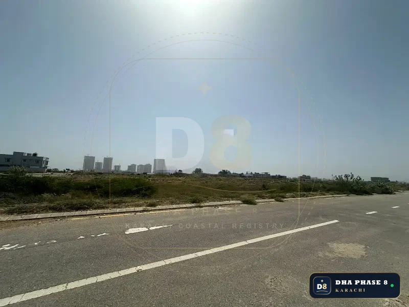 500 Sq Yd Residential Plot for Sale in Phase 8, DHA Phase 8 | West Open
