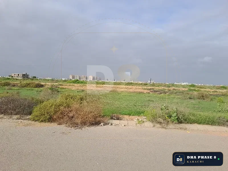 1,000 Sq Yd Residential Plot for Sale in Zone E, DHA Phase 8 | West Open
