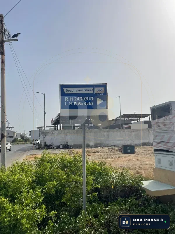 2,000 Sq Yd Residential Plot for Sale in Zone A, DHA Phase 8 | West Open