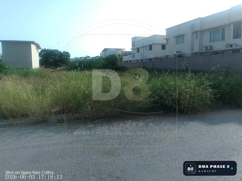 1,000 Sq Yd Residential Plot for Sale in Phase 8, DHA Phase 8 | West Open
