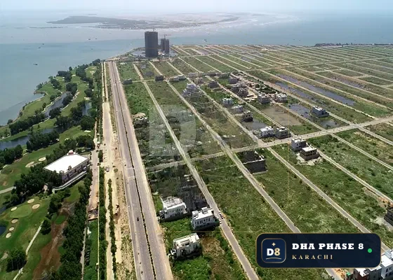 300 Sq Yd Residential Plot for Sale in Phase 8 Extension, DHA Phase 8 | Direct Sea View