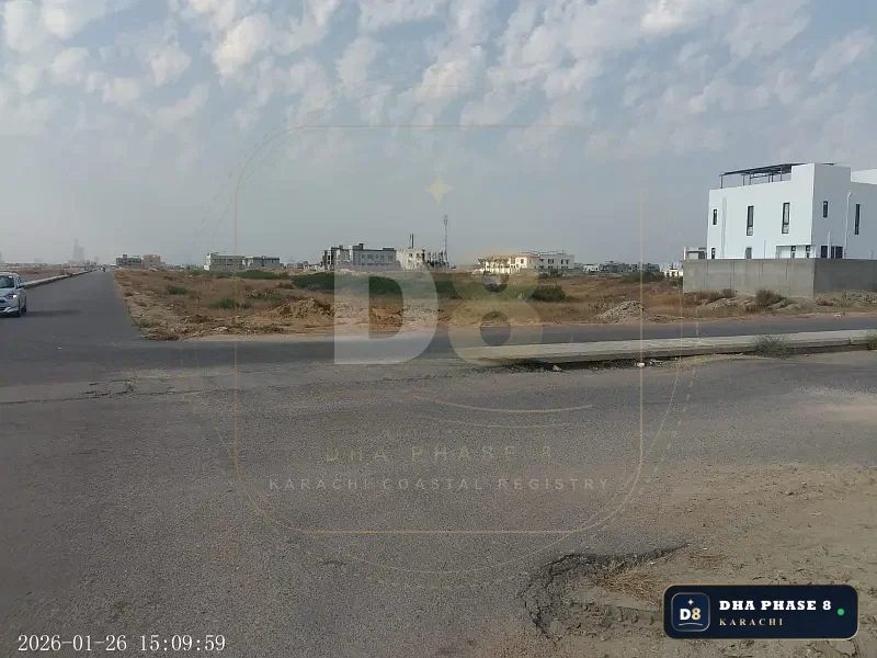 2,000 Sq Yd Residential Plot for Sale in Zone E, DHA Phase 8 | West Open