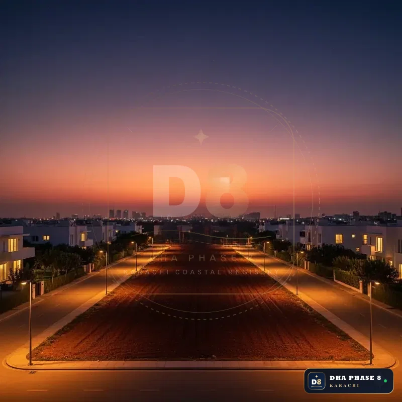 500 Sq Yd Residential Plot for Sale in Zone B, DHA Phase 8 | Corner Location
