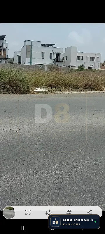 2,000 Sq Yd Residential Plot for Sale in Khayaban-e-Roomi, DHA Phase 8 | Corner Location