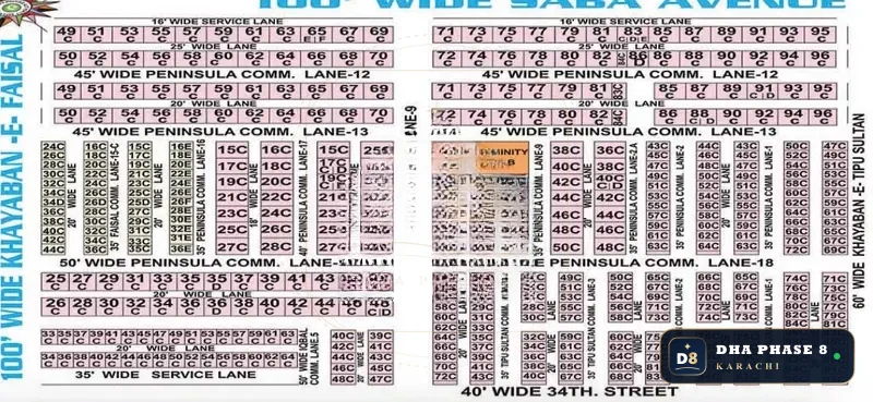 100 Sq Yd Commercial Plot for Sale in Peninsula Commercial, DHA Phase 8